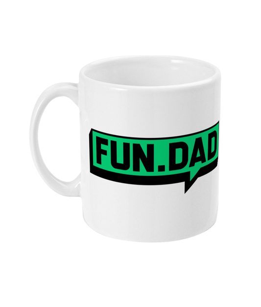 FUN DAD Mug - Green Wide Logo