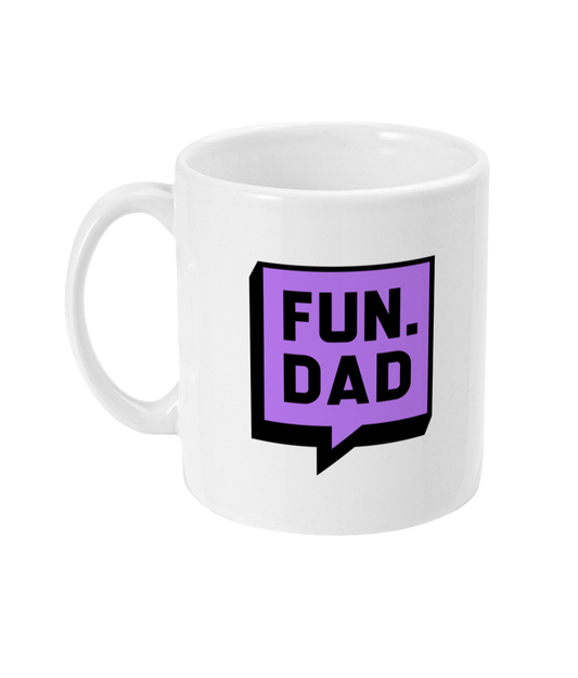 FUN DAD Mug - Purple Boxed Logo