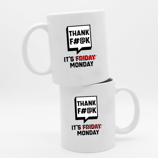 Thank F#@K It's Monday Mug - White