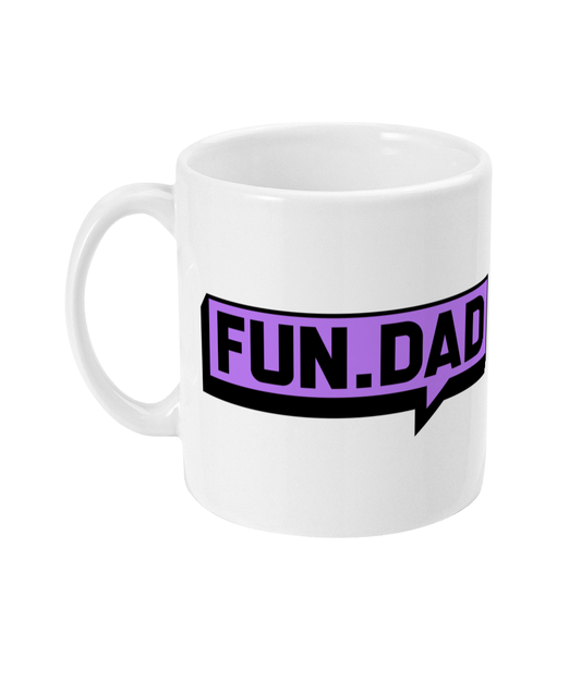 FUN DAD Mug - Purple Wide Logo