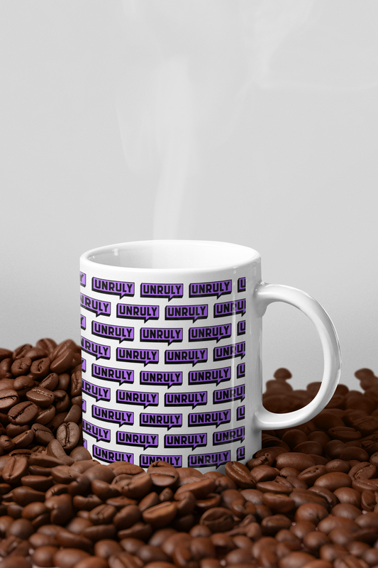 UNRULY Mug - Purple Patterned Logo