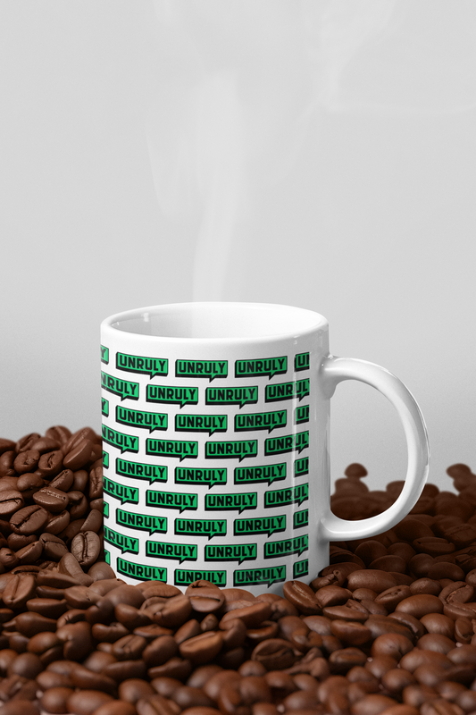 UNRULY Mug - Green Patterned Logo