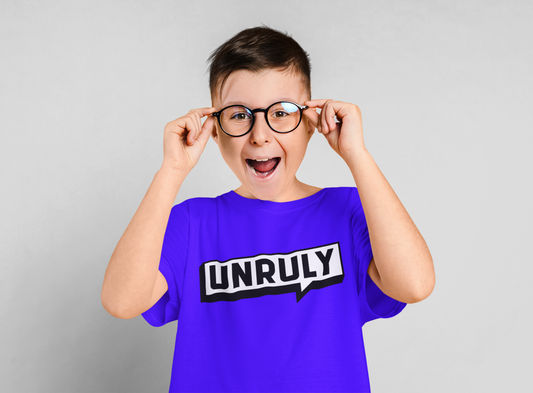 Kids UNRULY Tee - White Front Logo